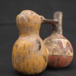 🕊️ Nasca Ceramic Wind Whistle with Bird and Serpent - Imagen 3