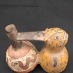 🕊️ Nasca Ceramic Wind Whistle with Bird and Serpent - Imagen 8