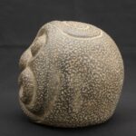⚫ Chavín Ceramic Bottle with a Supernatural Face and Ritualized Textures - Imagen 3