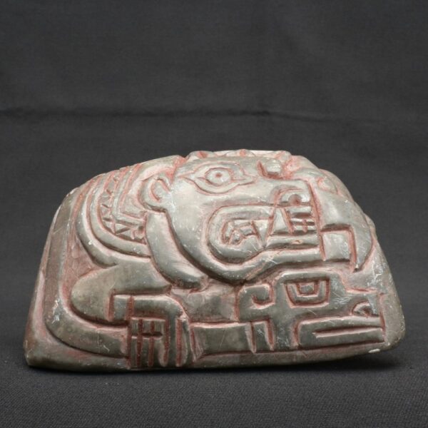 🎶 Chavín Stone Pututu with Ceremonial Feline Engravings - Imagen 9
