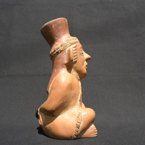 🏺 Anthropomorphic Ceramic Vessel – Moche Culture - Imagen 7
