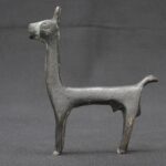 🦙 Inca Metal Llama Figurine with Ancestral Patina