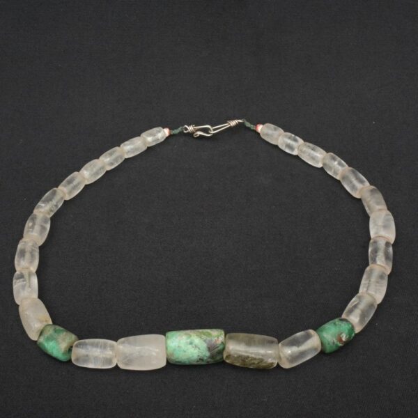 💎 Pre-Columbian Chavín Quartz and Turquoise Necklace - Imagen 7