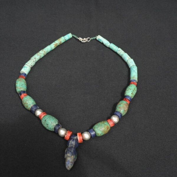 💎 Pre-Columbian Chavín Turquoise and Sodalite Necklace - Imagen 1