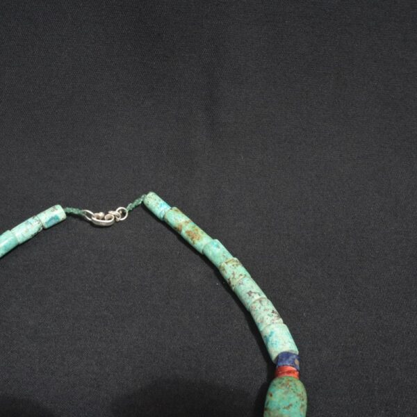 Pre-Columbian Chavín Turquoise and Sodalite Necklace - Imagen 12