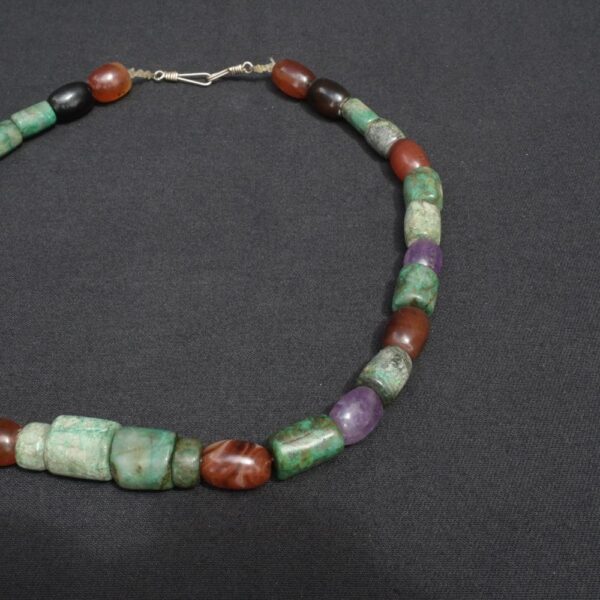 💎 Pre-Columbian Chavín Turquoise and Amethyst Necklace - Imagen 4