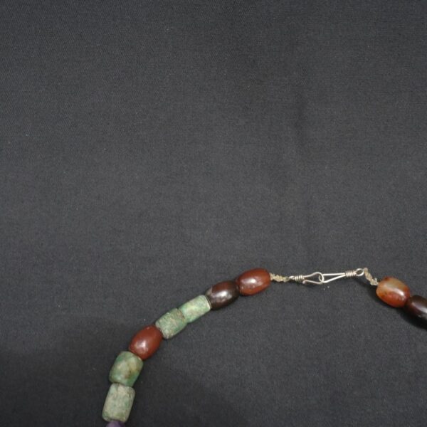 💎 Pre-Columbian Chavín Turquoise and Amethyst Necklace - Imagen 7