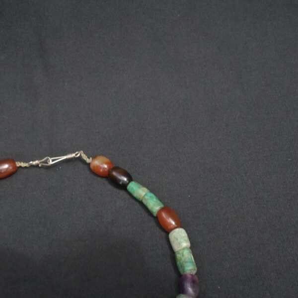 💎 Pre-Columbian Chavín Turquoise and Amethyst Necklace - Imagen 8