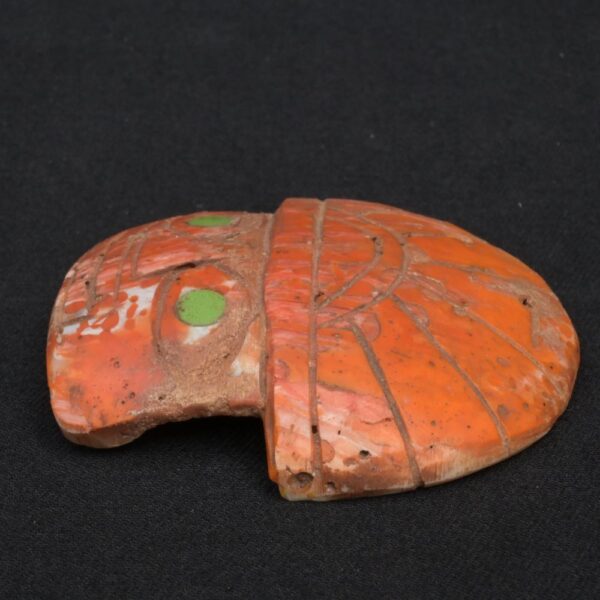 🌞 Chavín Face in Spondylus Shell with Headdress - Imagen 6