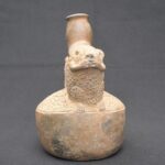 🗿 Chavín Ceramic Ritual Bottle with Two Heads - Imagen 7
