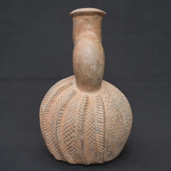 🏺 Chavín Ceramic Two-Tone Fruit-Shaped Bottle - Imagen 3