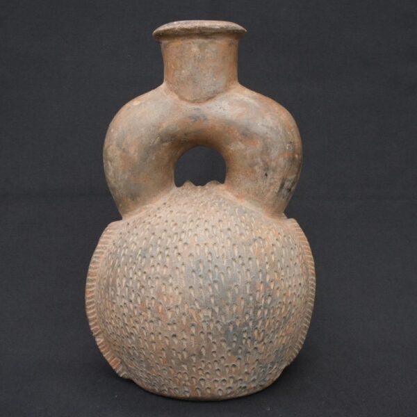 🏺 Chavín Ceramic Two-Tone Fruit-Shaped Bottle - Imagen 5
