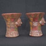 🏺 Tiahuanaco Ceramic Ritual Vessel with Polychrome Human Face - Imagen 4