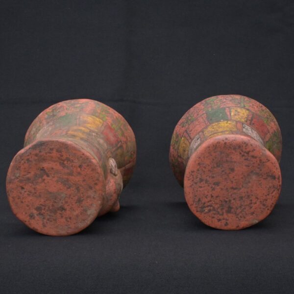 🏺 Tiahuanaco Ceramic Ritual Vessel with Polychrome Human Face - Imagen 6