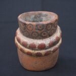 🐍 Tiahuanaco Culture Ceramic Container with Shamanic Human Face - Imagen 6