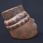 🐍 Tiahuanaco Culture Ceramic Container with Shamanic Human Face - Imagen 7