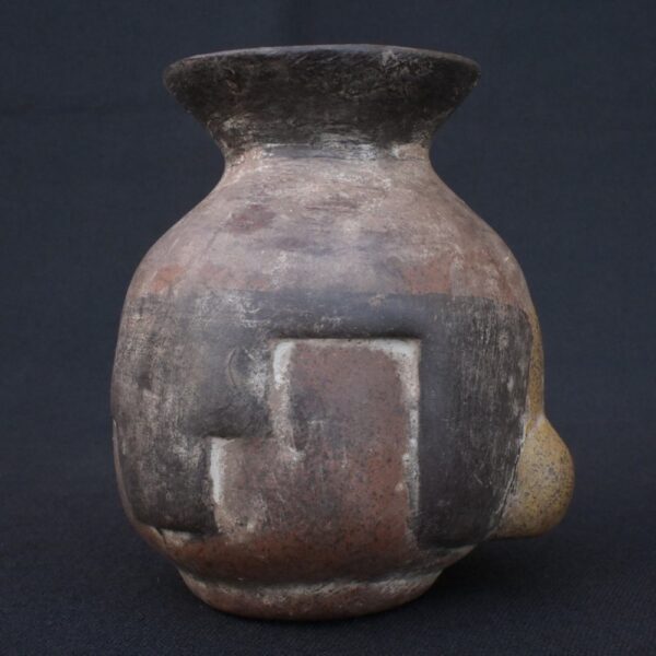 🧠 Tiahuanaco Culture Ceramic Ceremonial vessel in the shape of a human head - Imagen 7