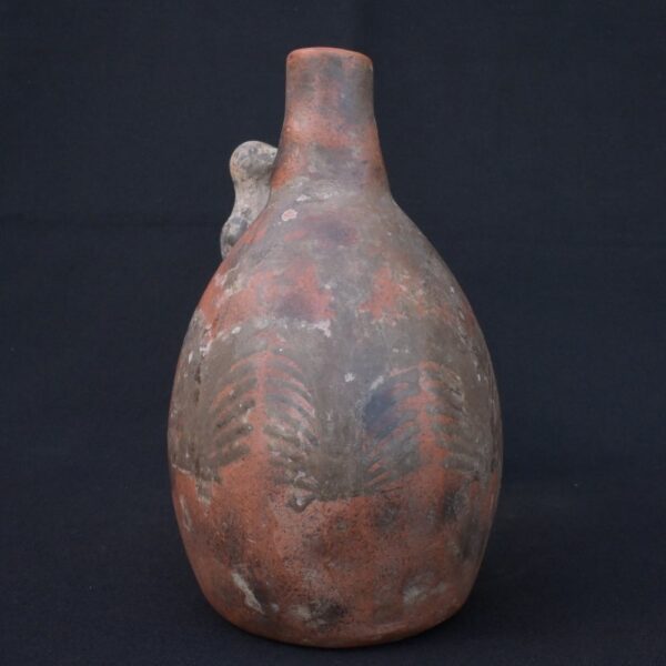 🎶 Moche Culture Ceramic Water Whistle with Birds and Ritual Motifs - Imagen 7