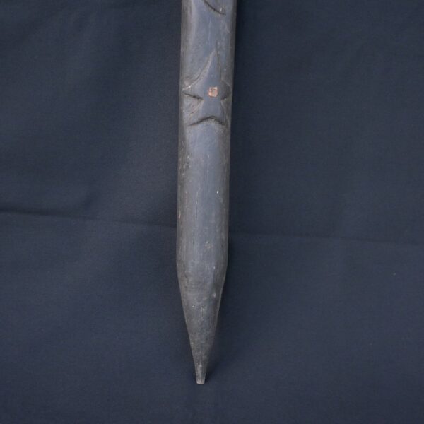 🔱 Inca Culture Ceramic Ceremonial Scepter with Carved Ancestral Figure - Imagen 6