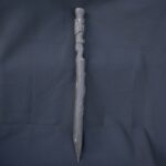 🔱 Inca Culture Ceramic Ceremonial Scepter with Carved Ancestral Figure - Imagen 9
