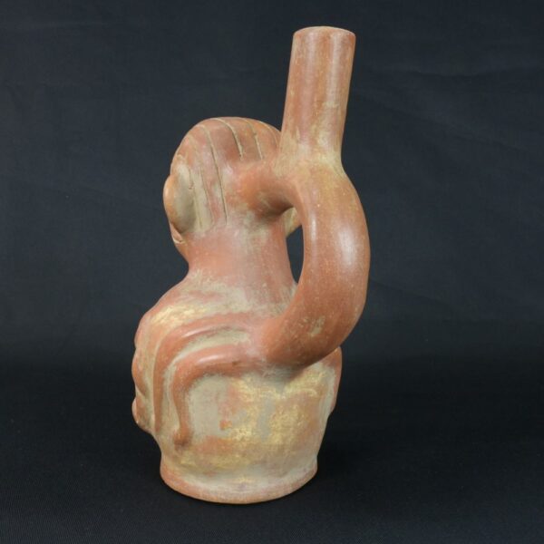 Pre-Columbian Moche Anthropomorphic Crab Bottle - Image 3