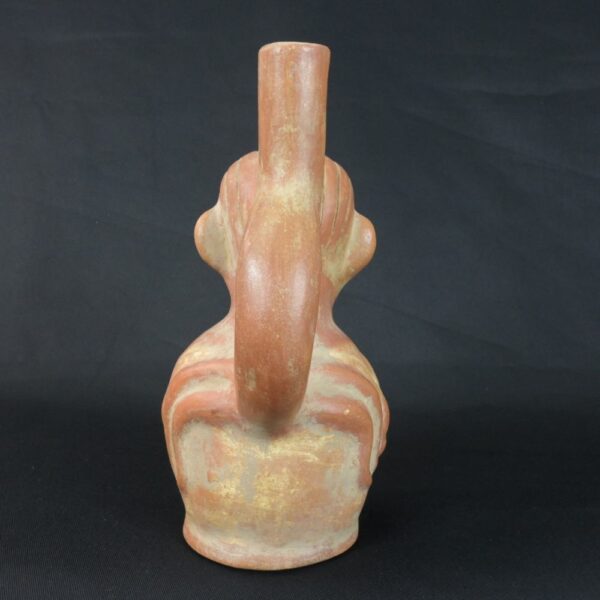 Pre-Columbian Moche Anthropomorphic Crab Bottle - Image 4