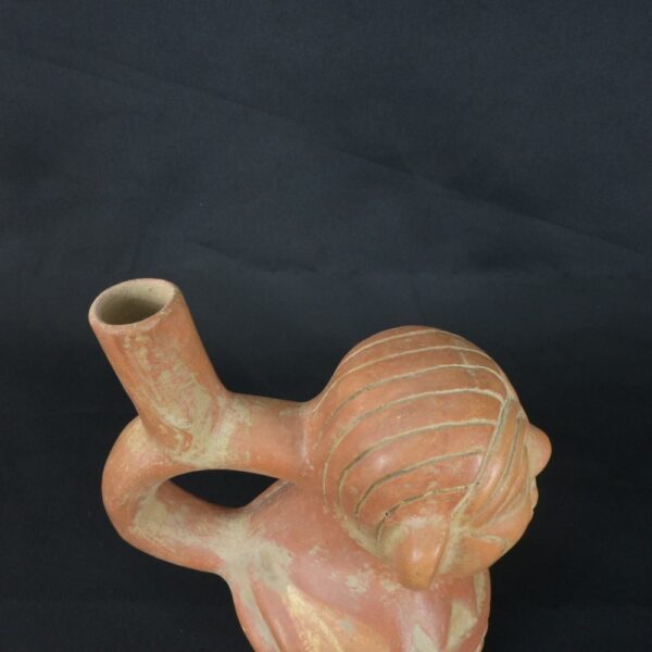 Pre-Columbian Moche Anthropomorphic Crab Bottle - Image 9