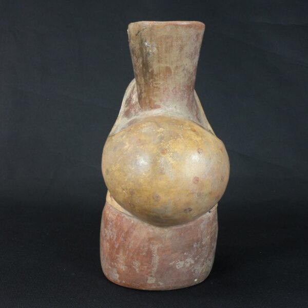 Pre-Columbian Moche Ceramic Ritual Bottle - Image 4