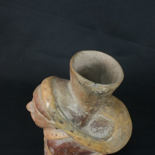 Pre-Columbian Moche Ceramic Ritual Bottle - Image 8