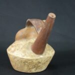 Authentic Pre-Columbian Moche Animal Motif Ceramic Whistle - Image 3