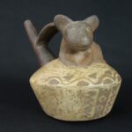 Authentic Pre-Columbian Moche Animal Motif Ceramic Whistle - Image 6