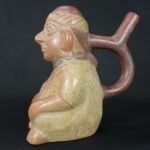 Pre-Columbian Moche Ceramic Worker Bottle