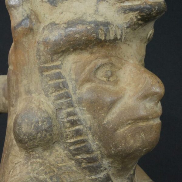 Pre-Columbian Moche Ceramic Priest Bottle - Image 14