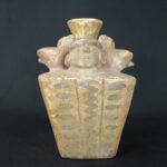 Pre-Columbian Moche Ceremonial Double Vessel with Serpent Motifs - Image 8