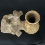 Pre-Columbian Moche Ceremonial Double Vessel with Serpent Motifs - Image 9