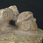 Pre-Columbian Moche Ceremonial Double Vessel with Serpent Motifs - Image 14