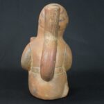 Pre-Columbian Moche Warrior Ceramic Bottle - Image 4