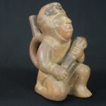 Pre-Columbian Moche Warrior Ceramic Bottle - Image 7