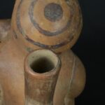 Pre-Columbian Moche Warrior Ceramic Bottle - Image 11
