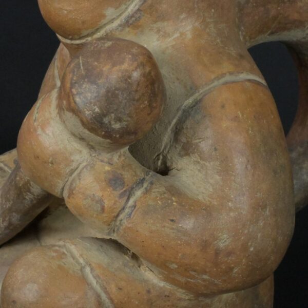 Pre-Columbian Moche Warrior Ceramic Bottle - Image 13