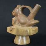 Pre-Columbian Moche Whistle with Ceremonial Design - Image 2