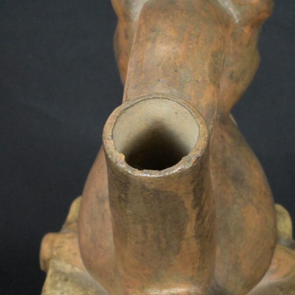 Pre-Columbian Moche Whistle with Ceremonial Design - Image 12