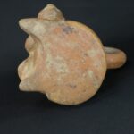 Pre-Columbian Moche Ceramic Mother and Child Bottle - Image 8