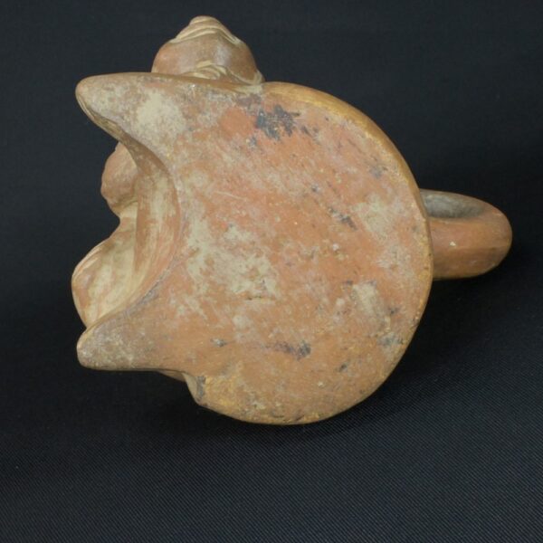 Pre-Columbian Moche Ceramic Mother and Child Bottle - Image 8