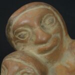 Pre-Columbian Moche Ceramic Mother and Child Bottle - Image 10
