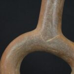 Pre-Columbian Moche Ceramic Mother and Child Bottle - Image 12