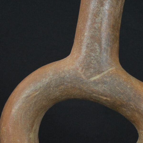 Pre-Columbian Moche Ceramic Mother and Child Bottle - Image 12