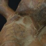 Pre-Columbian Moche Ceramic Mother and Child Bottle - Image 13