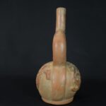Pre-Columbian Moche Ritual Ceramic Bottle - Image 3