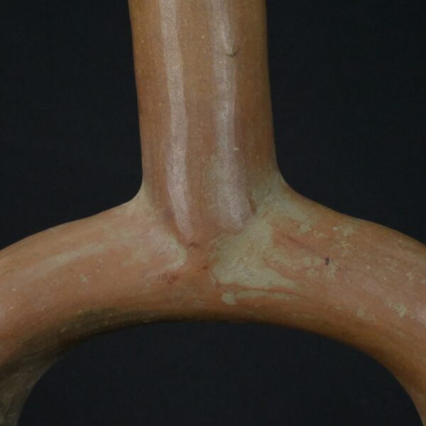 Pre-Columbian Moche Ritual Ceramic Bottle - Image 13
